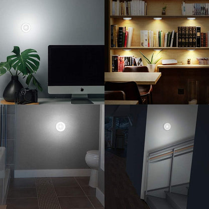 Brilliant Evolution Tap Light 6 Pack – Hidden Switch Cordless Puck Lights for Clean, Clutter-Free Walls