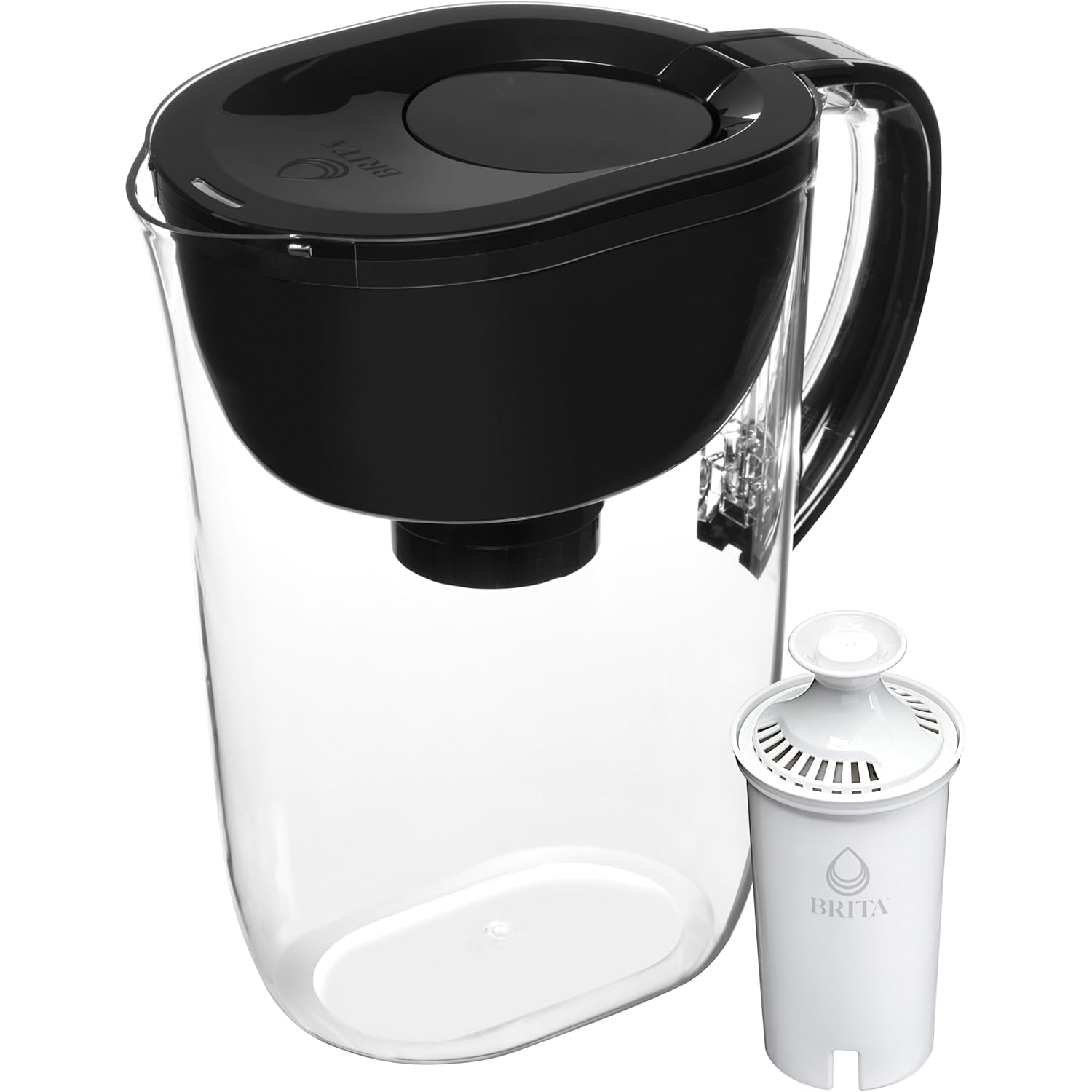 Brita 10-Cup Filtered Water Pitcher in Teal – Designer-Accent Hydration for Open Shelving, Coffee Bars, and Styled Countertops