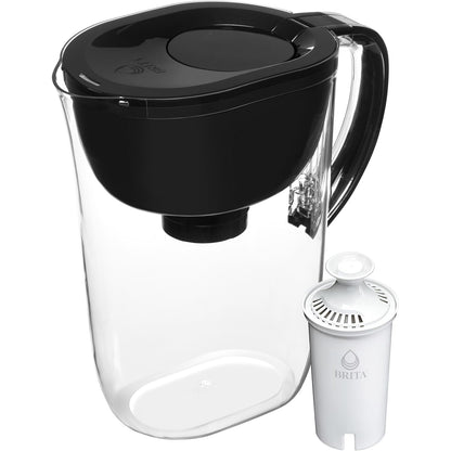 Brita 10-Cup Filtered Water Pitcher in Teal – Designer-Accent Hydration for Open Shelving, Coffee Bars, and Styled Countertops