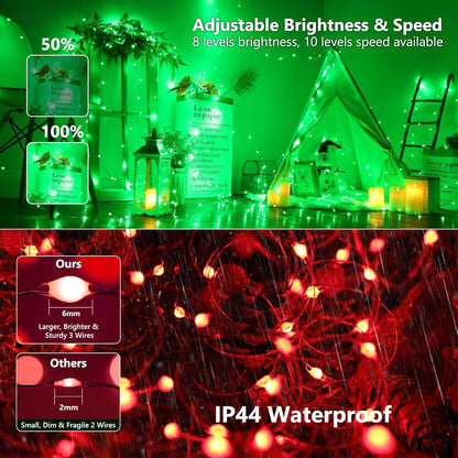BrizLabs Color Changing Fairy Lights with Auto Timer – Safe Cool to Touch String Lights for Kids Bedroom, Nursery, and Playroom