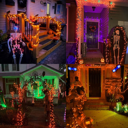 Brizled Candy Corn String Lights – Flameless Alternative to Candles, UL Certified Indoor and Outdoor Use