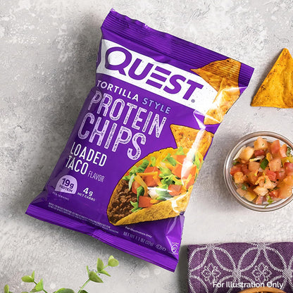 broad flavor line including chili lime, loaded taco, nacho cheese, ranch, spicy sweet chili, hot & spicy, salsa verde, buffalo ranch, pizza, cheddar cheese, sour cream & onion, and barbecue across multiple pack sizes (1, 3, 4, 5, 8, and 12 counts)
