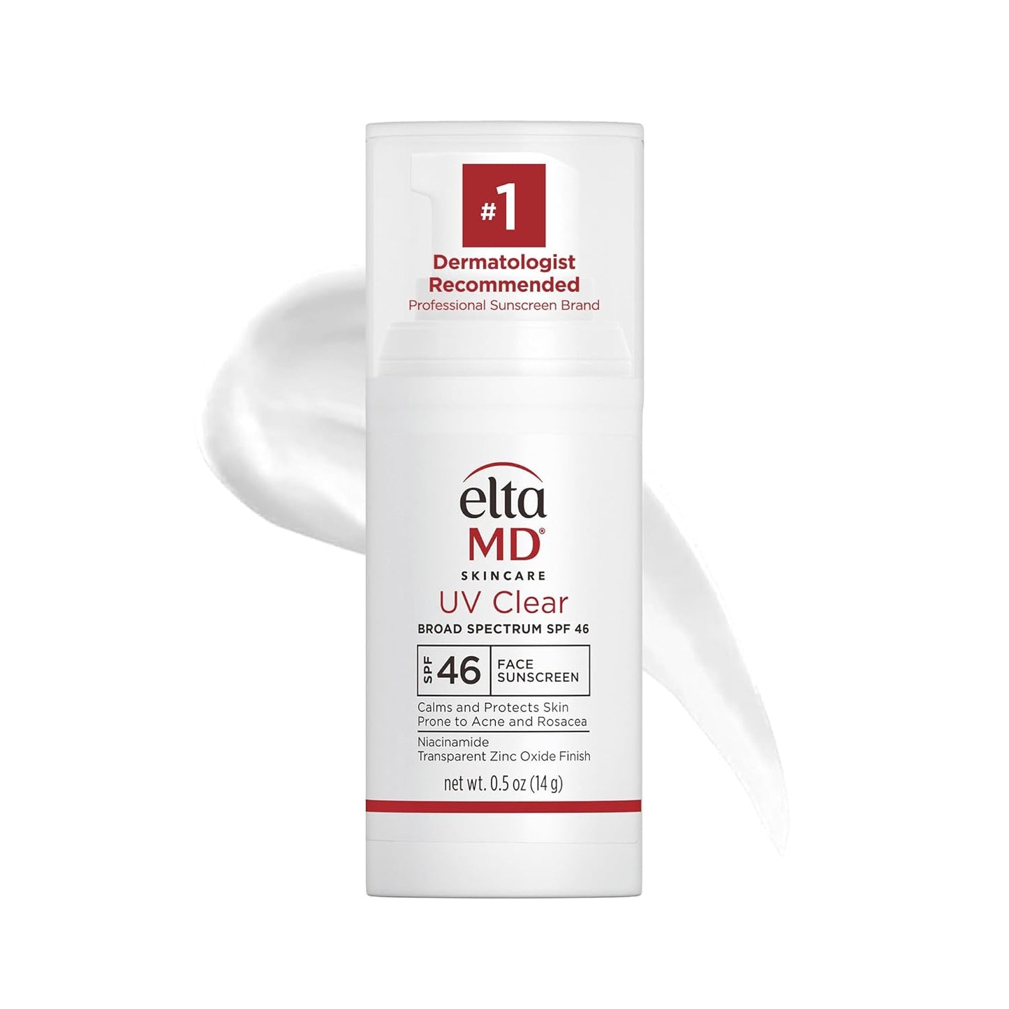 broad-spectrum spf 46 protection with transparent zinc oxide