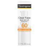 Neutrogena Clear Face Serum Sunscreen with Green Tea – Morning Skincare Ritual for Daily UVA/UVB Defense