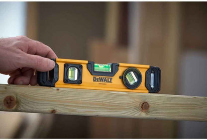 DEWALT 9 Inch Magnetic Torpedo Level – Weather-Resistant Tool for Patio Build and Site Setup