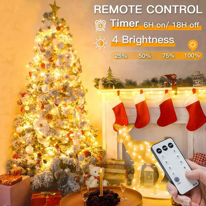 suddus Fairy Lights with Remote – Thoughtful Birthday Gift for Her, Cozy Bedroom String Lights 33ft 100 LED Warm White