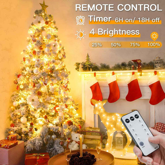 suddus Fairy Lights with Remote – Thoughtful Birthday Gift for Her, Cozy Bedroom String Lights 33ft 100 LED Warm White