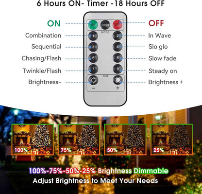 Lumify String Lights – Portable Outdoor Patio Lighting with IP55 Waterproof Rating and Battery Power