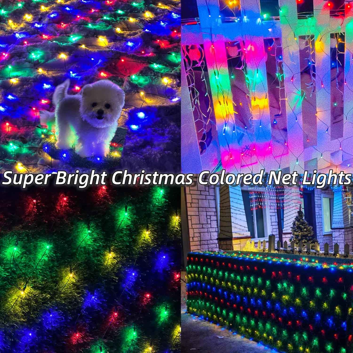 HYH Christmas Net Lights – Thoughtful Holiday Gift for Her, 12FT x 5FT 360 LED Mesh Net for Mom, Hostess, and Home Decor Lovers