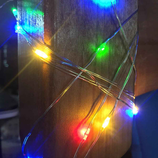 Lumicharm Mini LED Fairy Lights 2-Pack – Cozy Living Room Ambient Decor, Battery String Lights with Timer for Shelf Styling