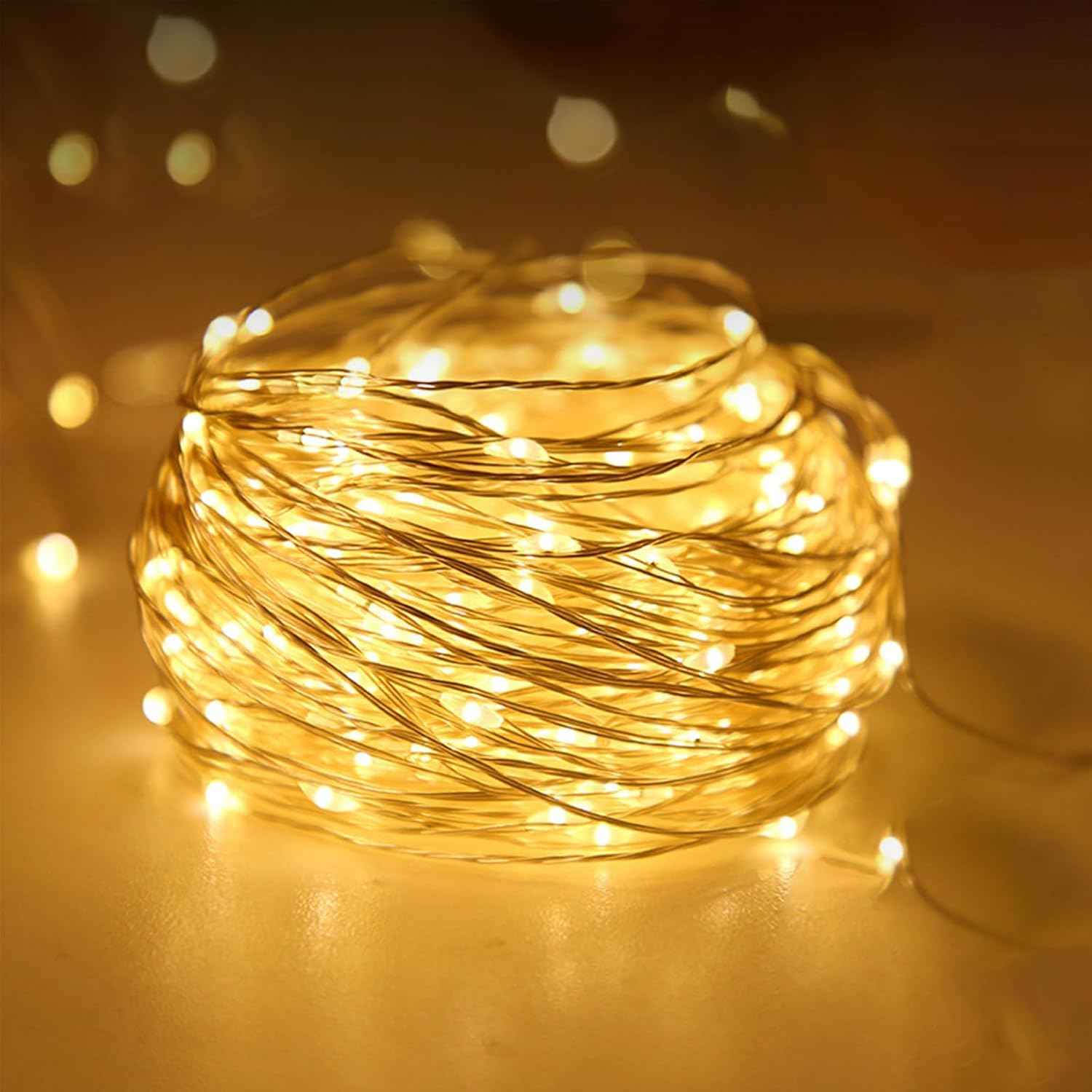 Minimax Home Flameless LED Fairy Lights – Cool-Touch 3V String Lights, Safe Around Kids & Pets