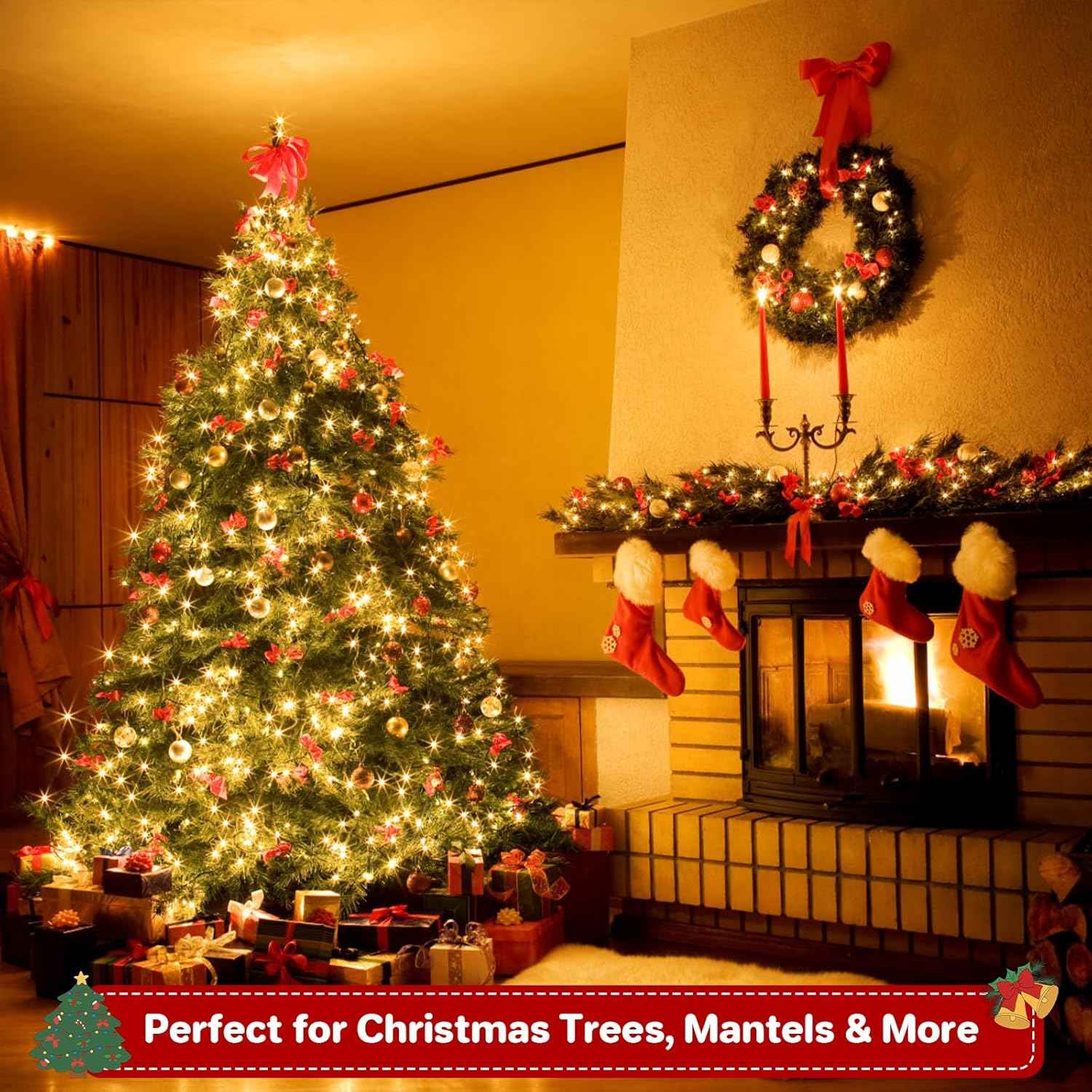 Housewarming Gift LED String Lights, 8 Mode Mini Fairy Lights with Timer for New Home Decorators