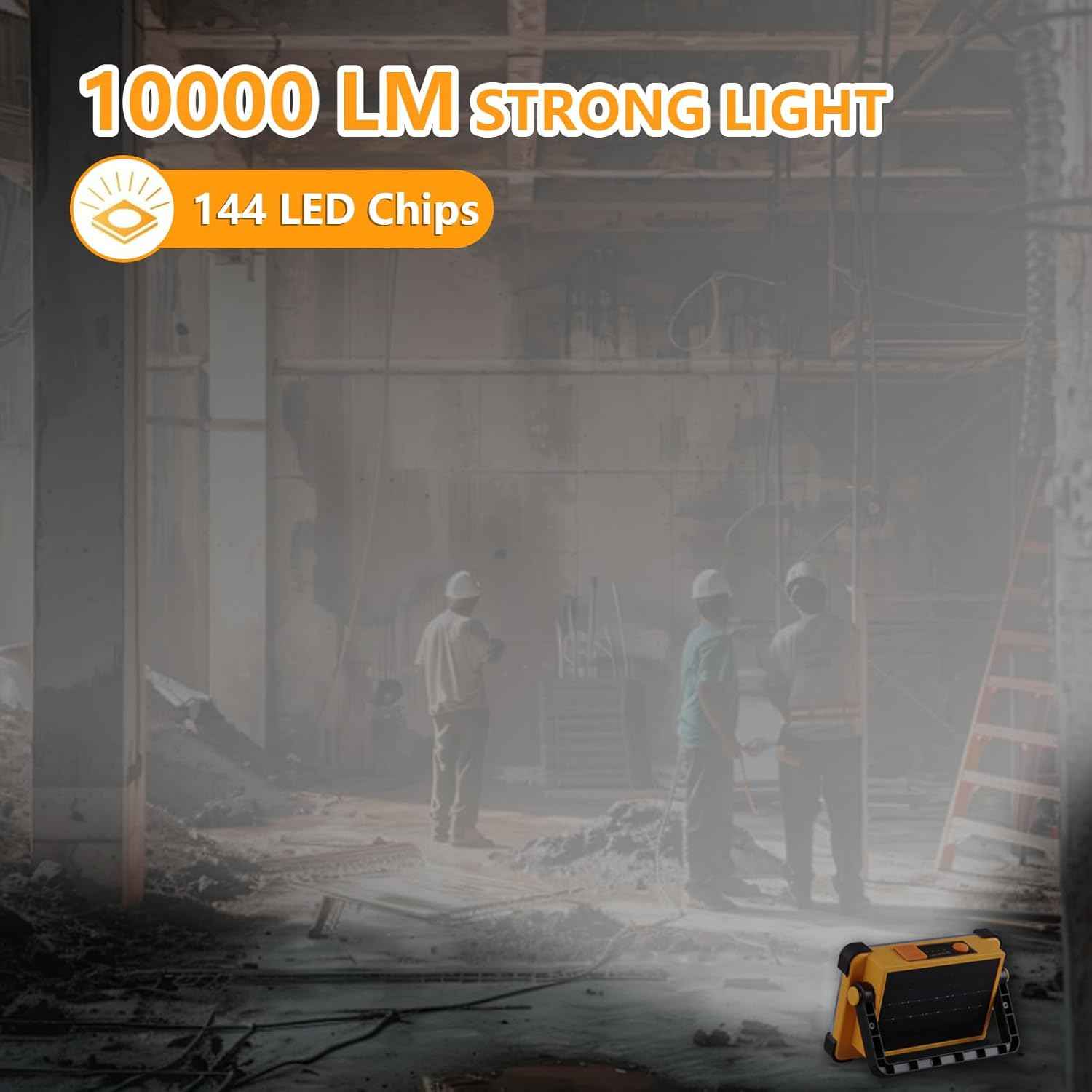 LUMENHUB Solar Emergency Light – Storm & Power Outage Lantern, 10+ Hour Backup Floodlight