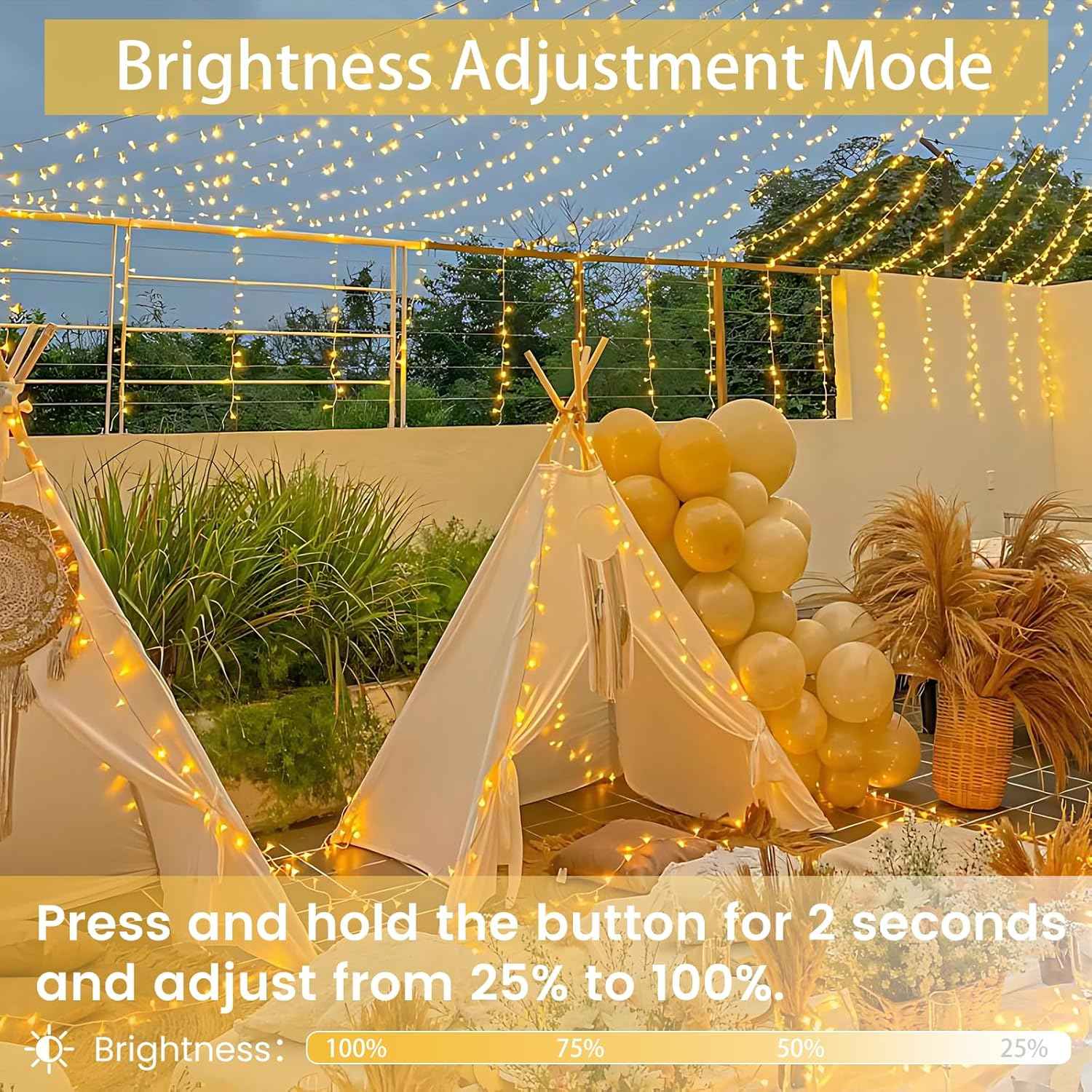 Lumify 200 LED String Lights Dimmable Twinkle Fairy Lights Plug in – Aesthetic Mood Lighting for Reading Nook and Dining Room Centerpiece