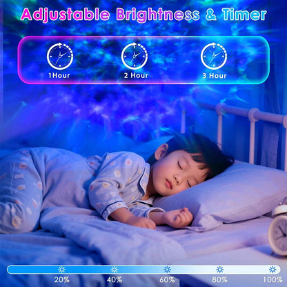 Lumaverse Galaxy Star Projector – Living Room Aesthetic Accent, Starry Nebula Ceiling Projector with Timer