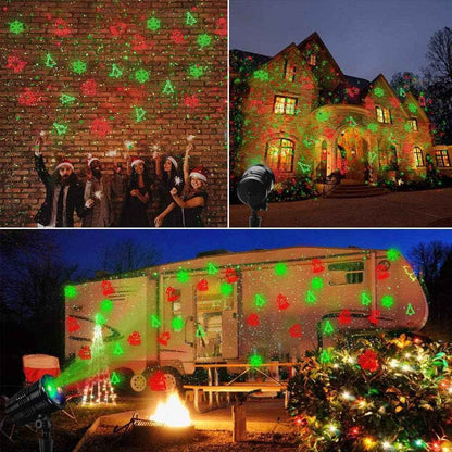 [Brand] Flameless Laser Projector – Smoke-Free Holiday Light with Auto Timer & Cool-Run Housing