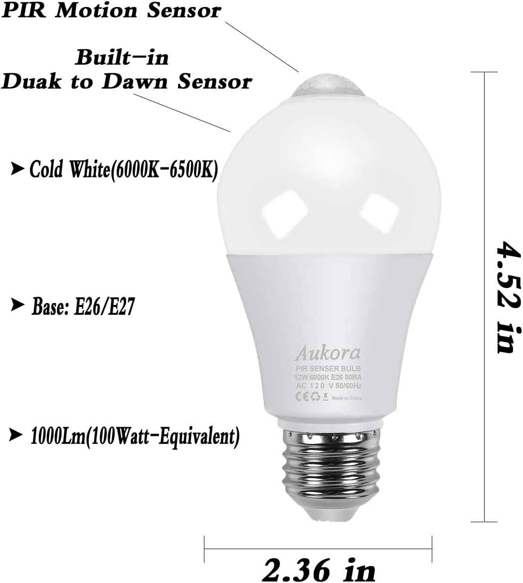 Aukora Motion Sensor Light Bulbs – No Flame, No Wax, No Burns Lighting for Safe Kids Bedrooms and Playrooms