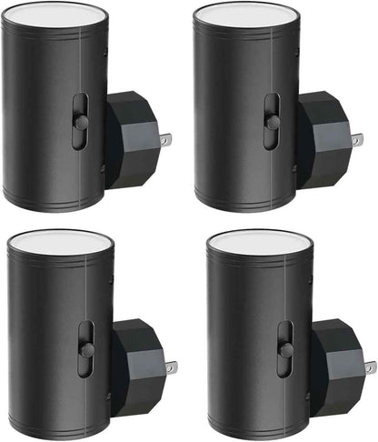 GEPLAD Round LED Night Light – Matte Minimalist Plug-In Fixture for Clutter-Free Walls