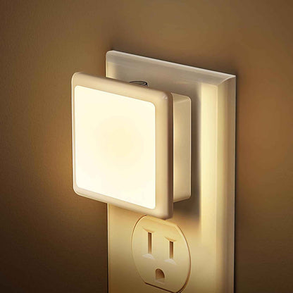 JandCase Night Light Plug into Wall 2 Pack – Low-Profile 0.3W LED for Clean, Clutter-Free Hallways and Bedrooms