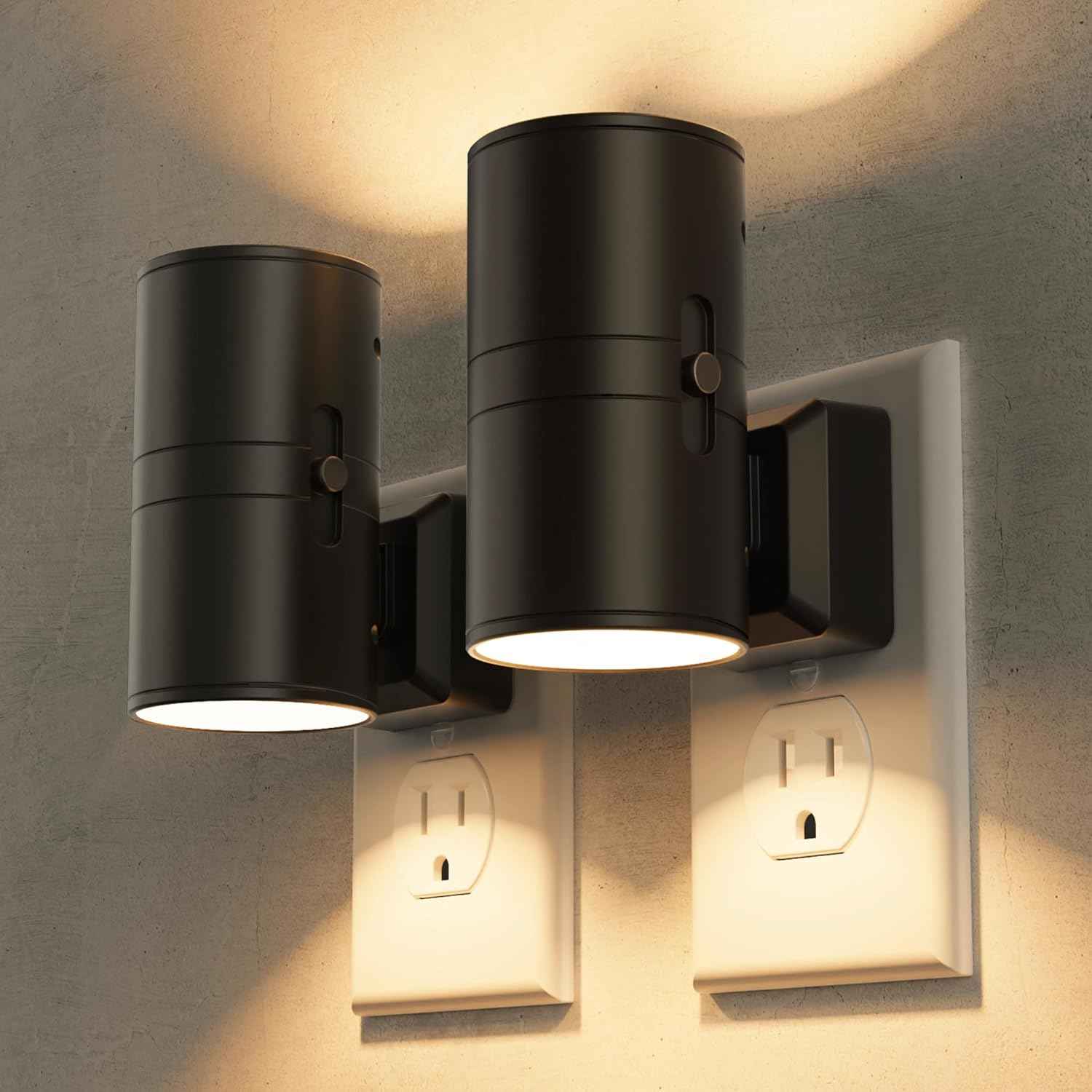 Briignite Modern LED Night Light Plug in – Up and Down Wall Wash Accent Light for Living Room and Bedroom Decor