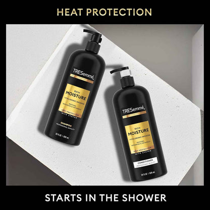 TRESemmé Rich Moisture Shampoo and Conditioner Set – Self-Care Hair Ritual for Dry Strands, 2 Count 28 oz Bottles