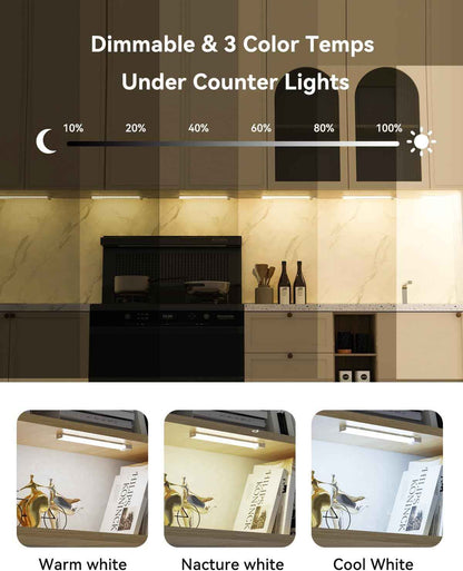 LuminWick Slim Light – 0.47-Inch Ultra-Low Profile LED for Clean Under Cabinet Lines