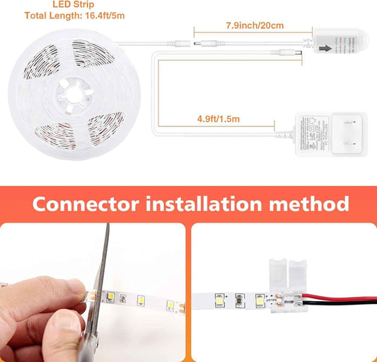 WOBANE Peel-and-Stick LED Strip – Clean No-Drill Lighting for Minimalist Apartments and Rented Spaces