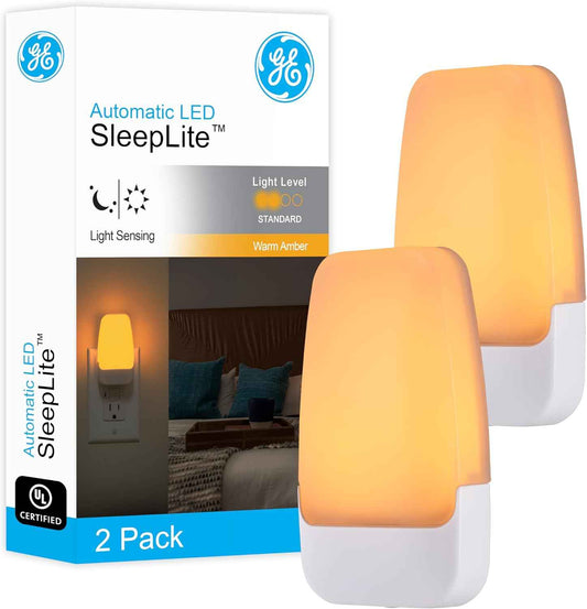 GE Sleeplite Plug in Nightlight – Toddler Bedroom Night Light, No Flame No Wax Safe for Kids