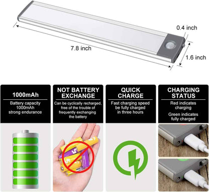 Brilliant Evolution Motion Light Bar – Tool-Free Magnetic Mount for Clutter-Free Under Cabinet Lighting, Slim Aluminum Profile