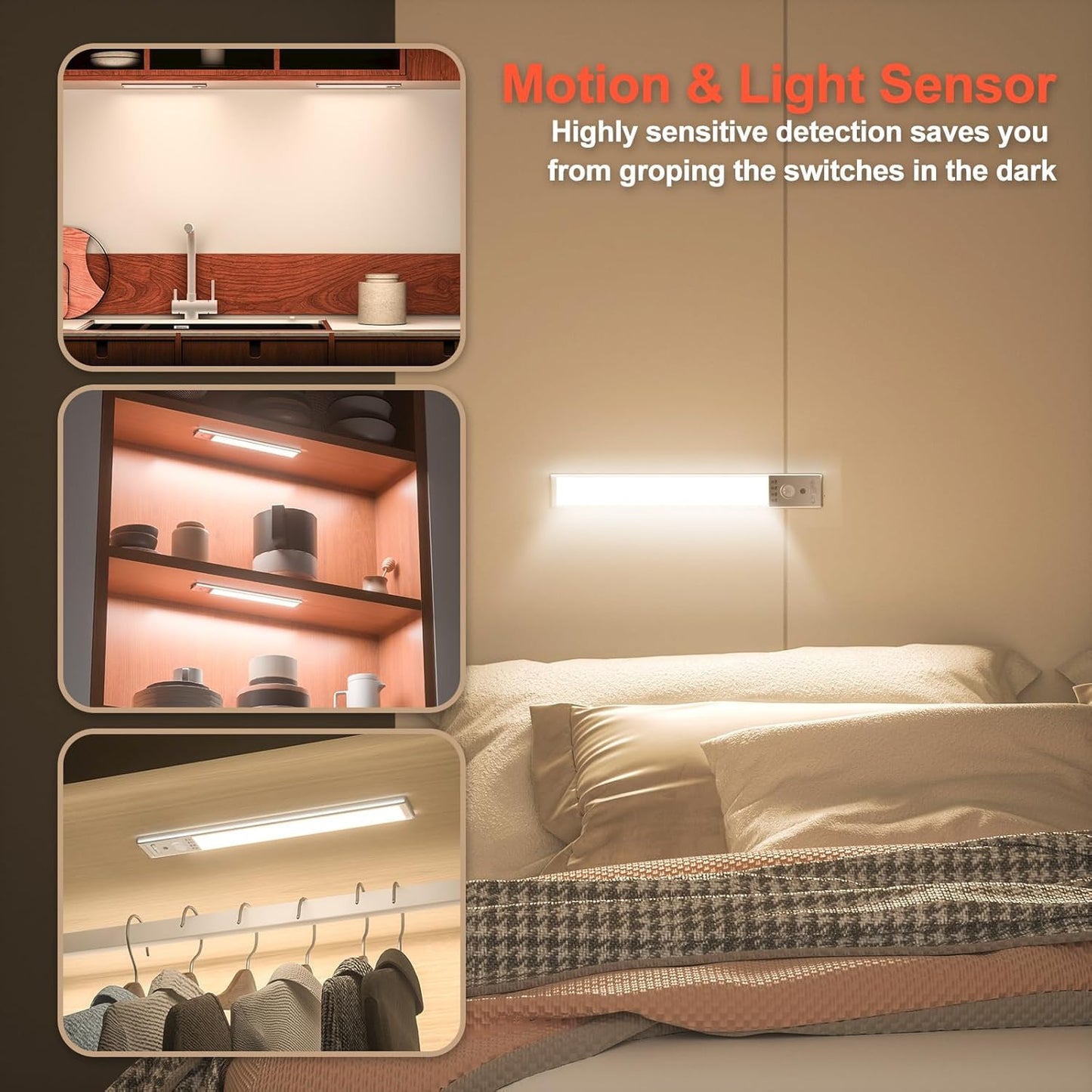 built-in magnets plus 3m adhesive metal plates for tool-free, removable wall mounting
