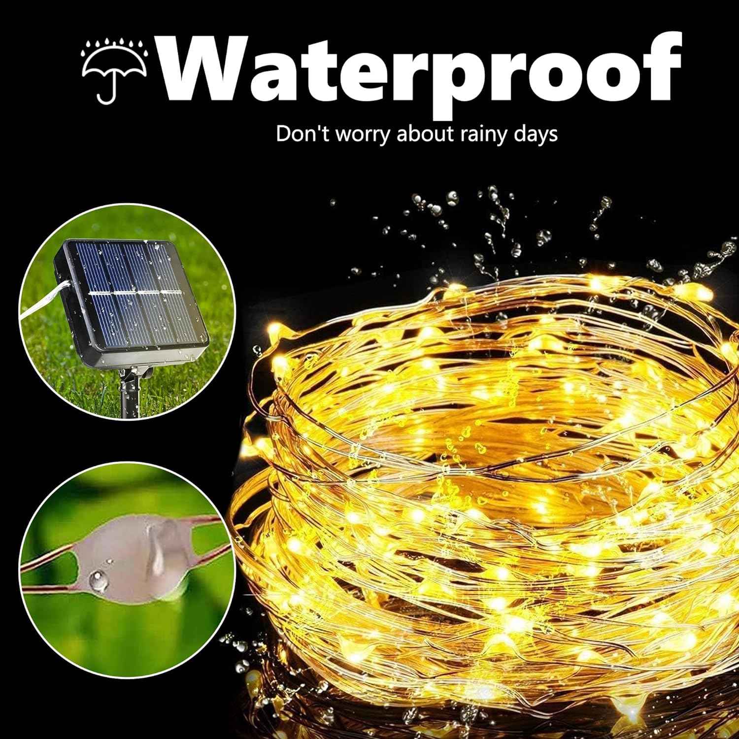 Joomer Solar Fairy Lights – Child-Safe Nursery String Lights with No Flame and Auto On/Off Sensor