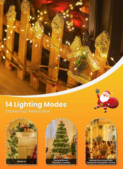 Lumoonos Low Voltage Cluster Lights – Flameless Twinkle Lights for Nursery and Stair Banister