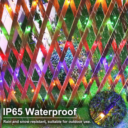 YAOZHOU Solar Christmas Net Lights – One-Step Drape Mesh for Clean, Uncluttered Holiday Decor on Shrubs & Hedges
