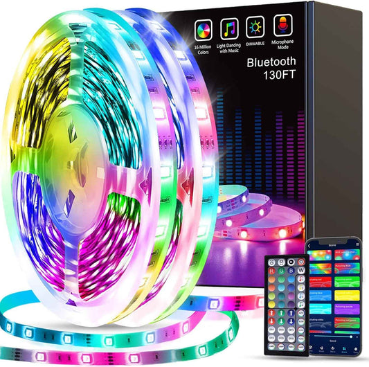 Keepsmile LED Strip Lights Birthday Gift for Her and Mom, App-Controlled RGB Color Changing Bedroom Decor with Music Sync