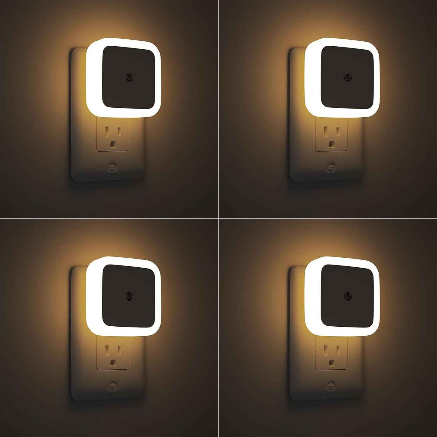 Sujeet Night Light for Kids Room – Pink and Blue Plug in Nightlight 4-Pack, Nursery and Playroom Safe Lighting