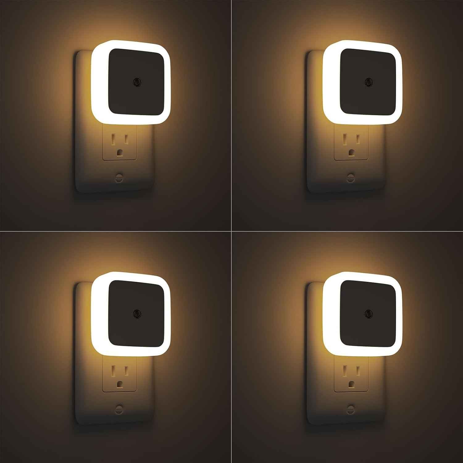 Sujeet Night Light for Kids Room – Pink and Blue Plug in Nightlight 4-Pack, Nursery and Playroom Safe Lighting