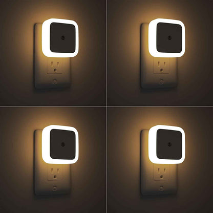 Sujeet Night Light for Kids Room – Pink and Blue Plug in Nightlight 4-Pack, Nursery and Playroom Safe Lighting