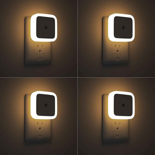 Sujeet Night Light for Kids Room – Pink and Blue Plug in Nightlight 4-Pack, Nursery and Playroom Safe Lighting