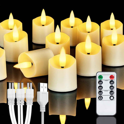 Homemory Rechargeable Flameless Candles for Her, Cozy Housewarming Gift for Women and New Homeowners