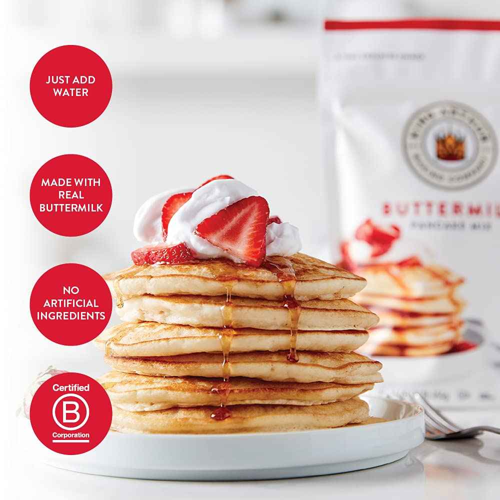 King Arthur Buttermilk Pancake Mix – Kid-Approved Family Breakfast, Just Add Water for Quick Weekend Mornings