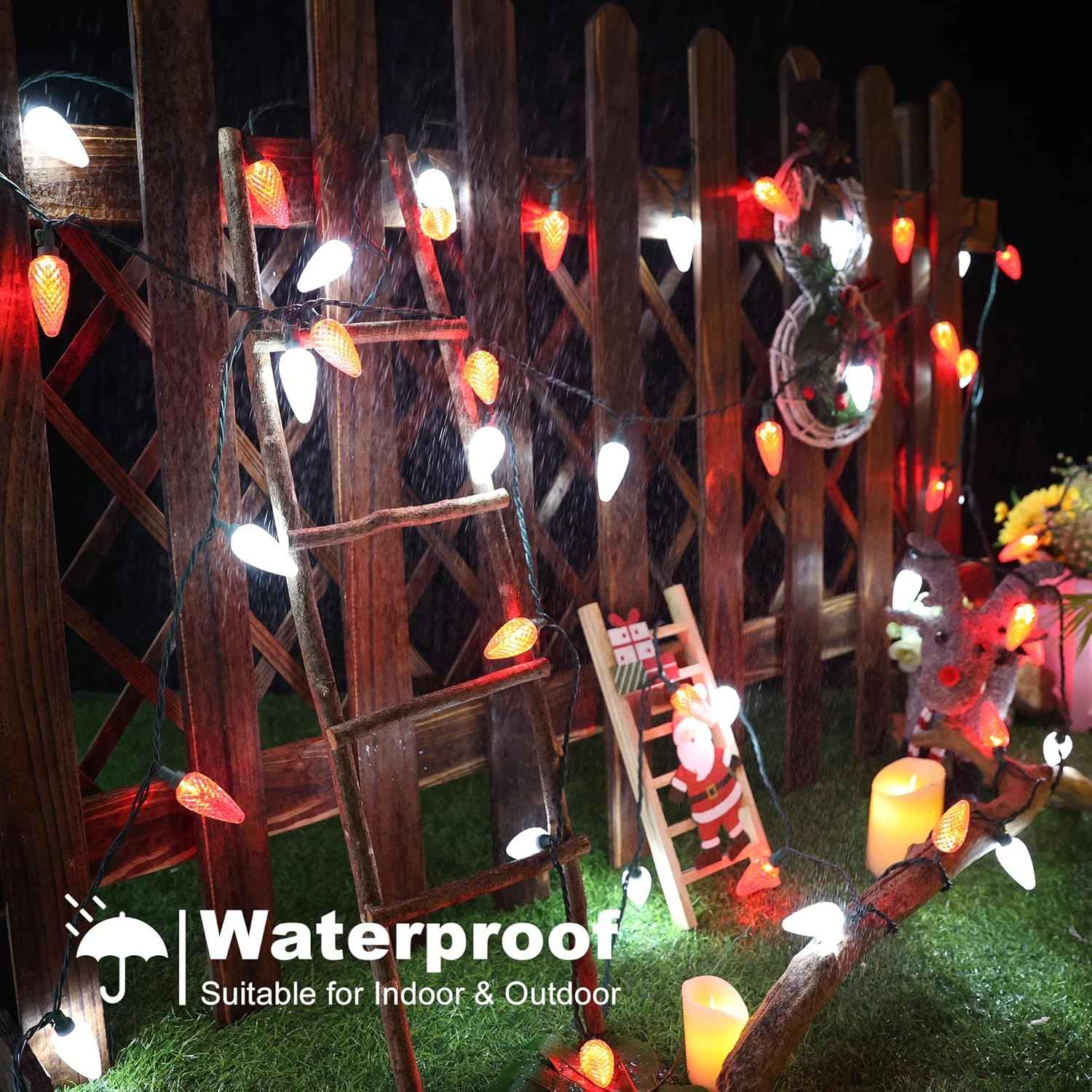Brizled Cool-to-Touch C9 LED Christmas Lights – Safe Holiday Tree Lighting for Kids' Bedrooms and Playrooms