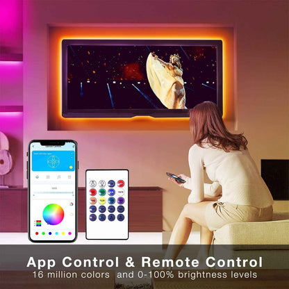 DAYBETTER RGB Light Strip – Flameless Kids Room Ambience Lighting with Built-In Sleep Timer