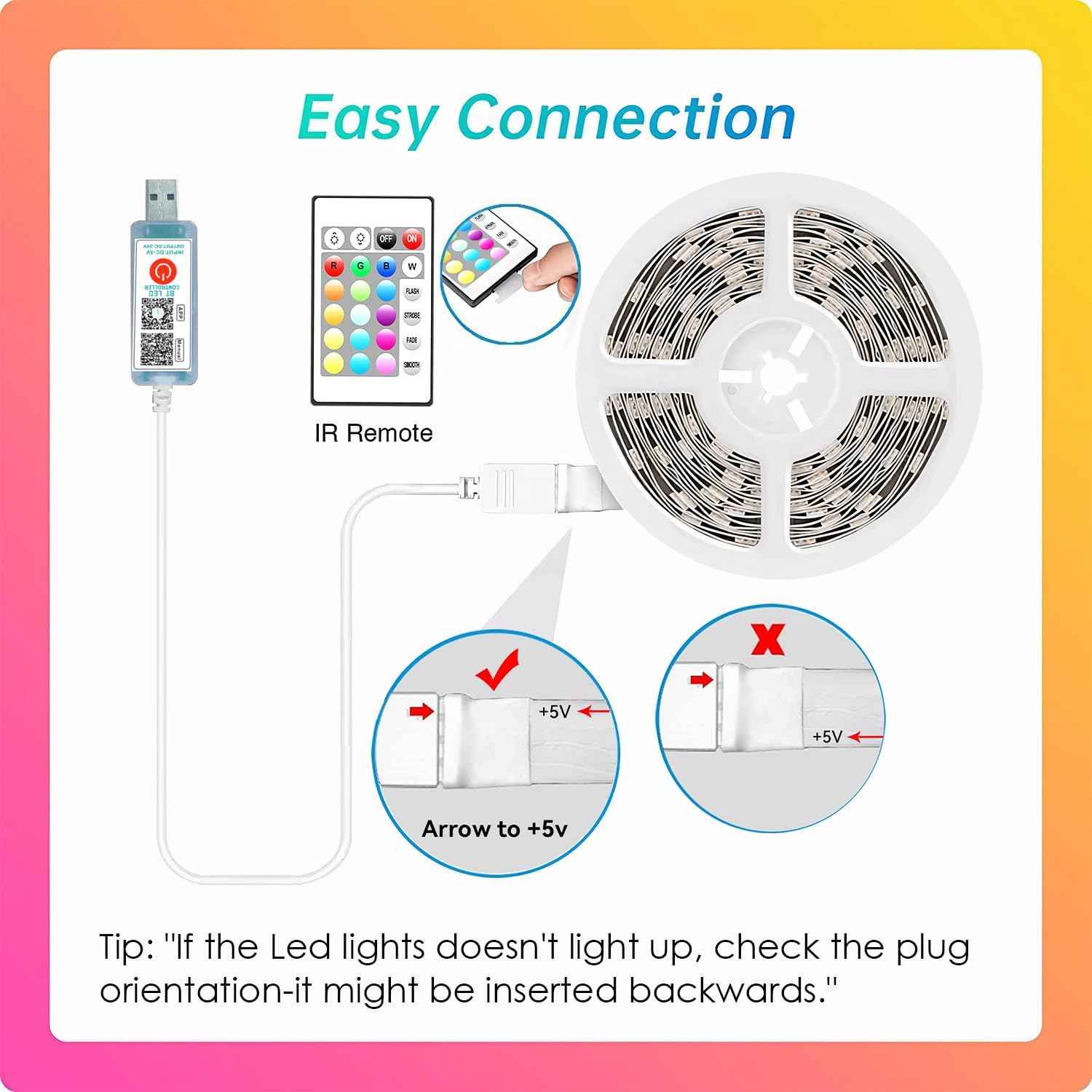 CHARKEE LED Strip Lights for Wind Down Routine, Dimmable Music Sync RGB Light Strip for Bedroom Meditation and Sleep, App Timer Bluetooth