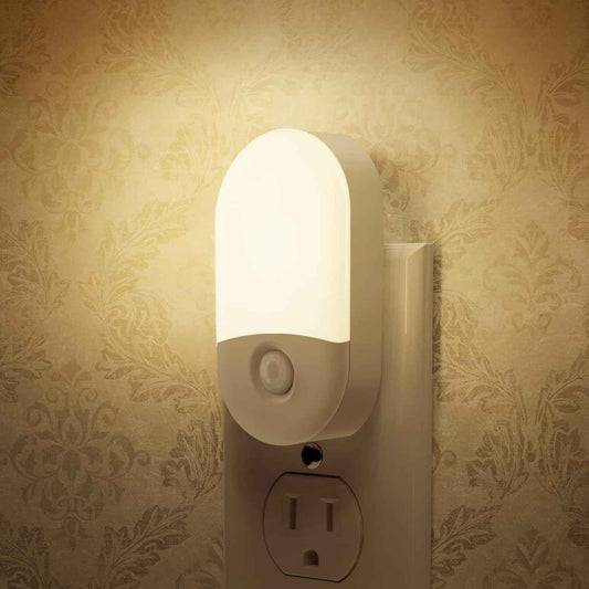 L LOHAS LED Night Light – Flameless Safety Lighting for Bedroom, Dusk-to-Dawn Auto Sensor for Fall Prevention