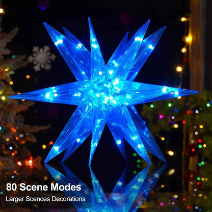 13.8" Smart Christmas Star – Housewarming Gift for New Homeowners, Music Sync LED