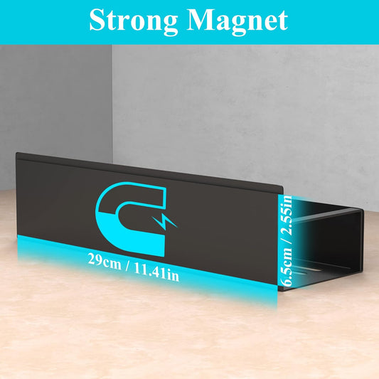 built-in strong heavy-duty magnets with 50 lb shelf weight capacity