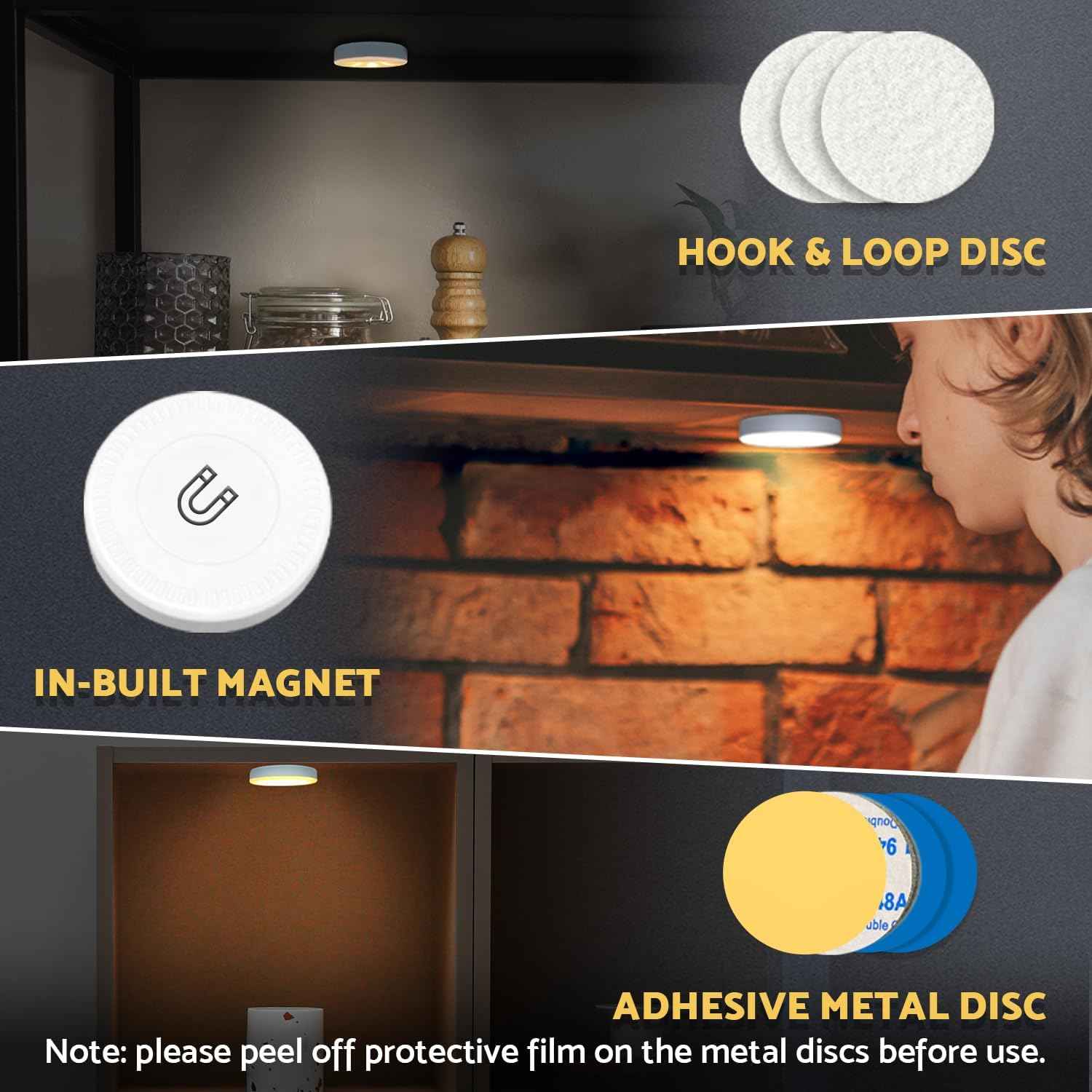 LumiPuck Portable Puck Light – USB-C Rechargeable Lantern for Camping Tents and RV Cabins