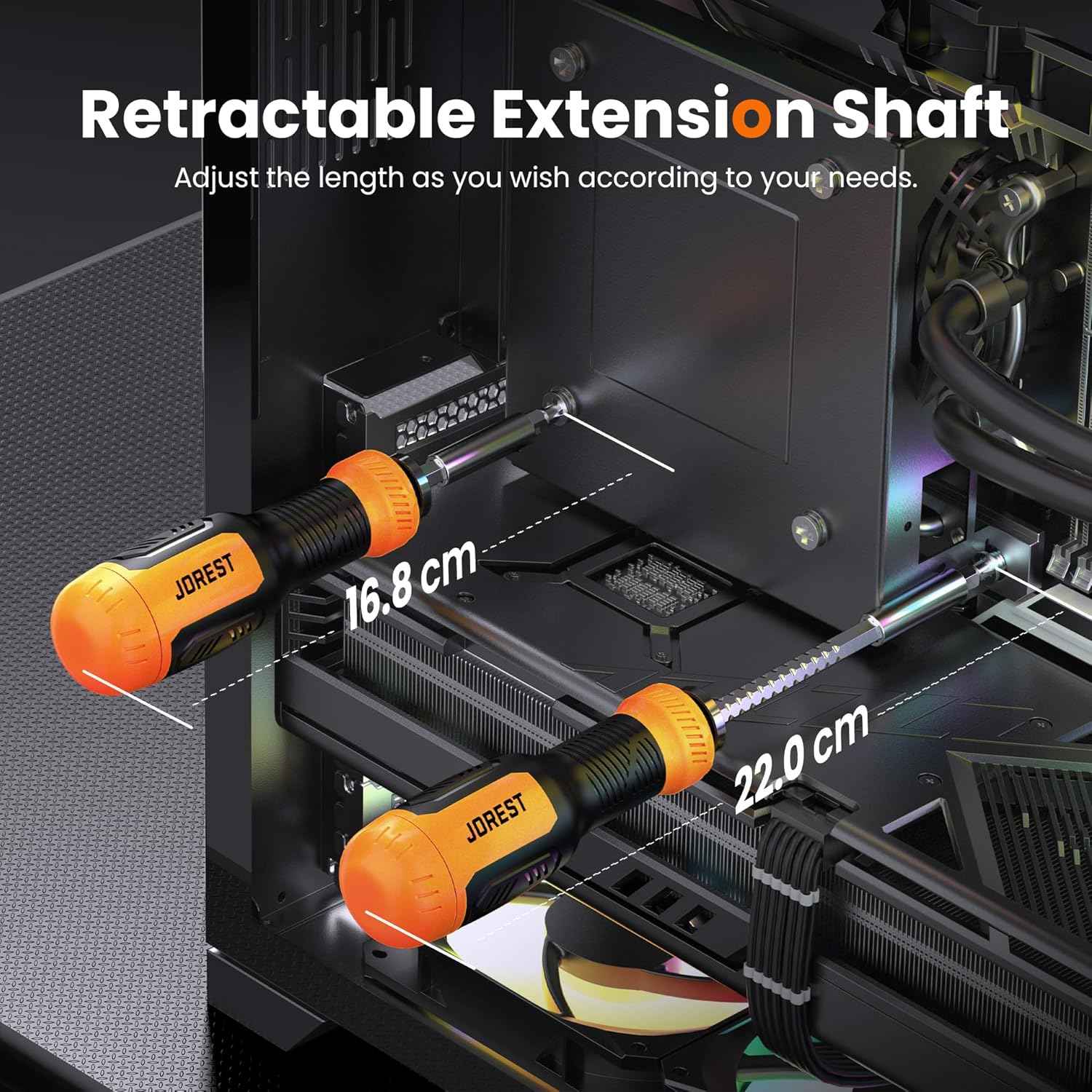 Jorest 25-in-1 Screwdriver Set – Minimalist Pocket Tool Replacing Bulky Bit Kits, Clean and Clutter-Free Drawer Upgrade