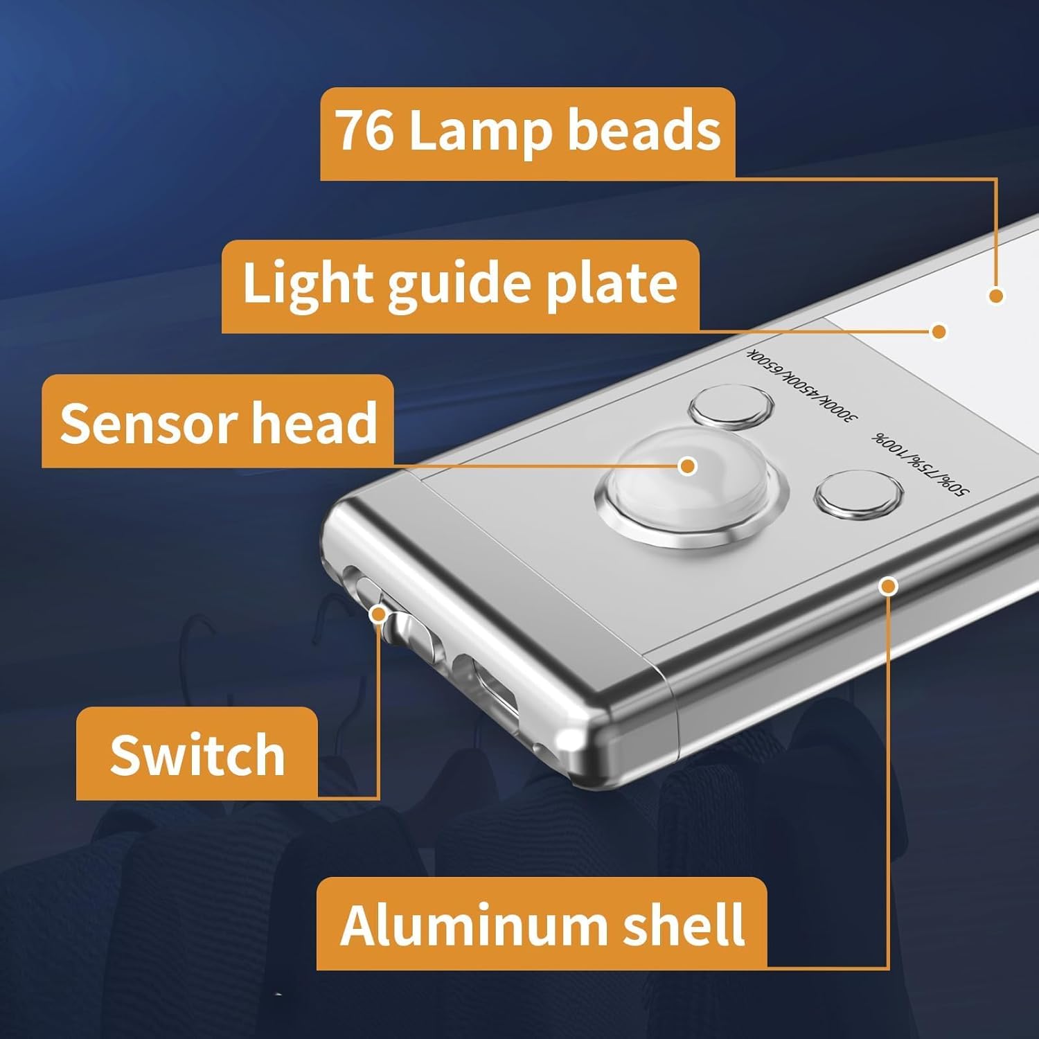 built-in strong magnets with included adhesive metal plates for tool-free mounting on any surface