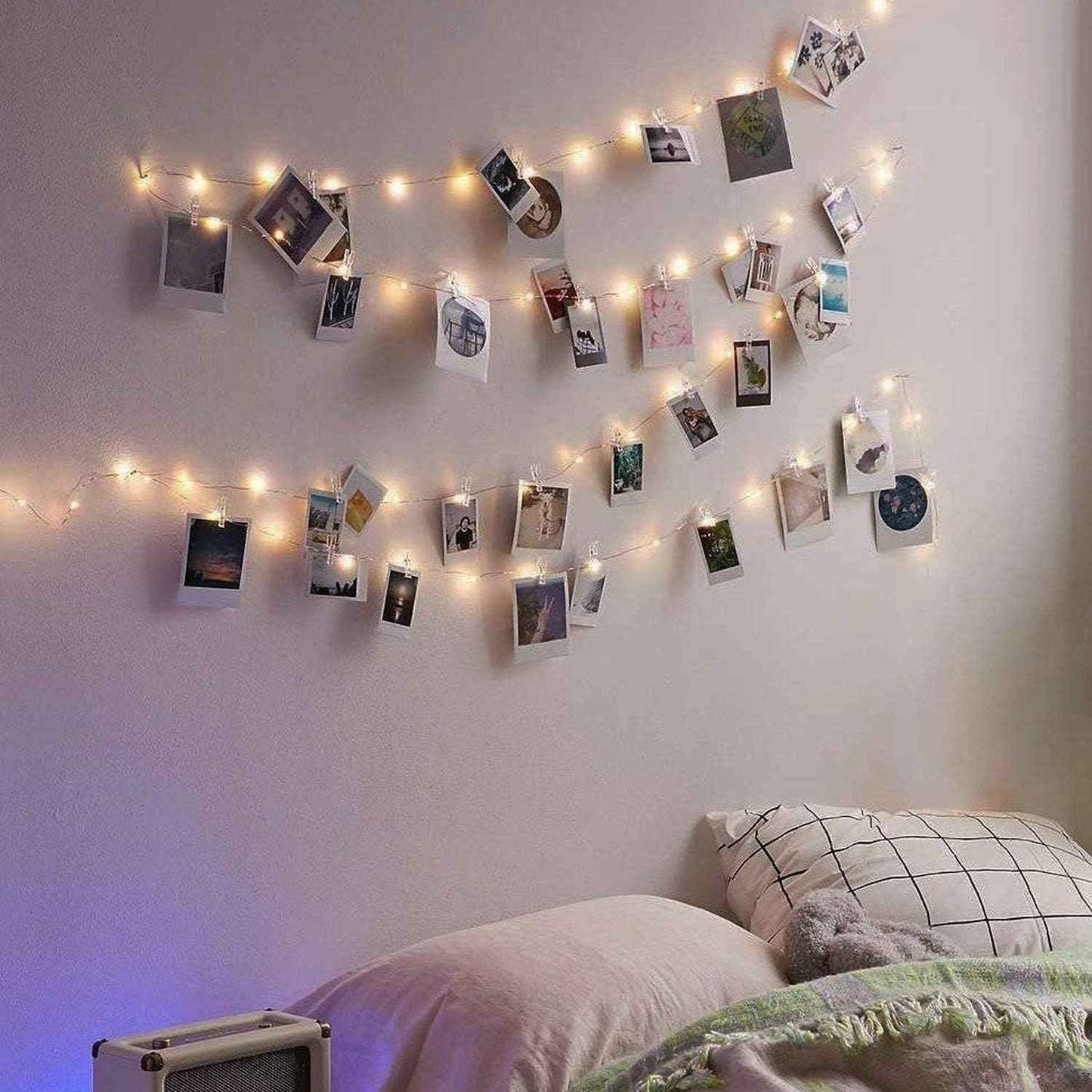 LECLSTAR 50 LED Photo Clip String Lights – Thoughtful Birthday Gift for Women, Memory Display for Bedroom Wall